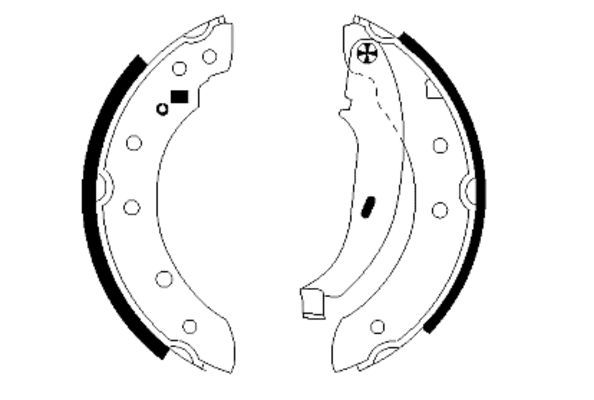 HELLA PAGID Piduriklotside komplekt 8DB 355 003-401